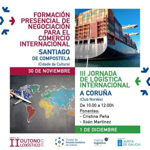 TuComex en las Jornadas de Internacionalización del Clúster Logístico de Galicia - Cartel