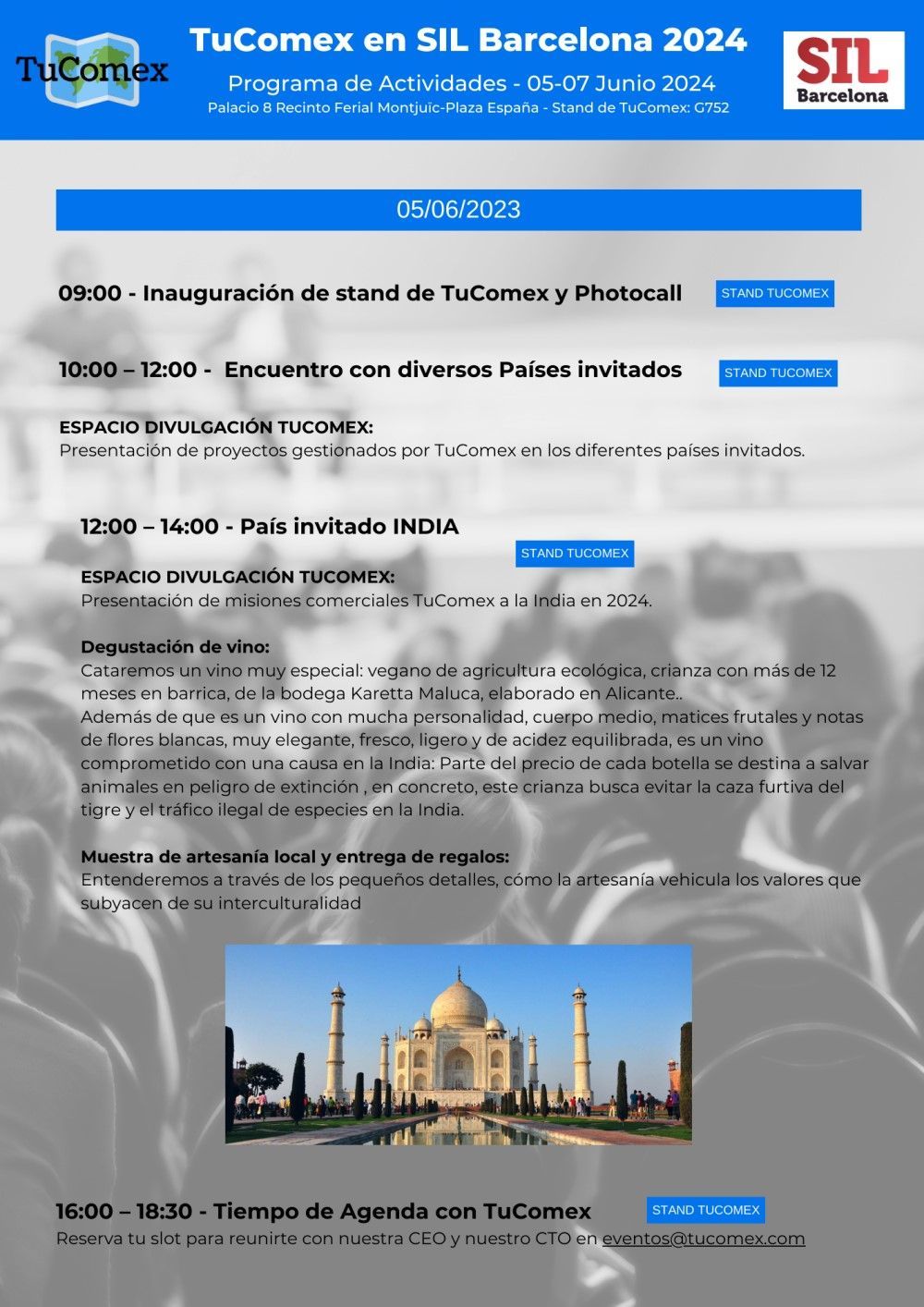 Participamos en el SIL 2024 de Barcelona con nuestro propio stand - Programa Día 5 de junio
