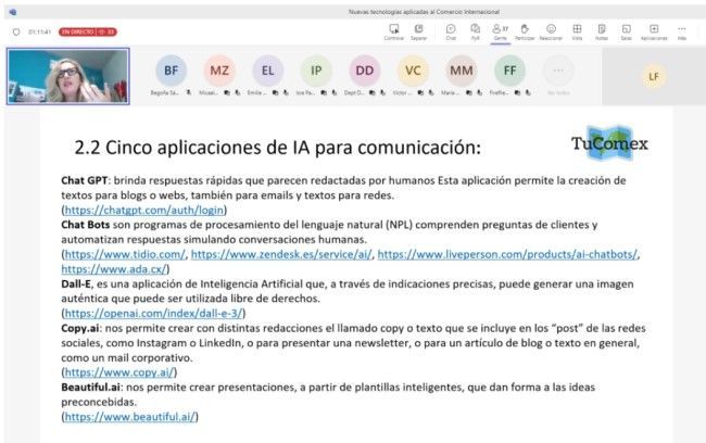 Curso en IVACE Nuevas tecnologías aplicadas al comercio internacional - Nuevas aplicaciones