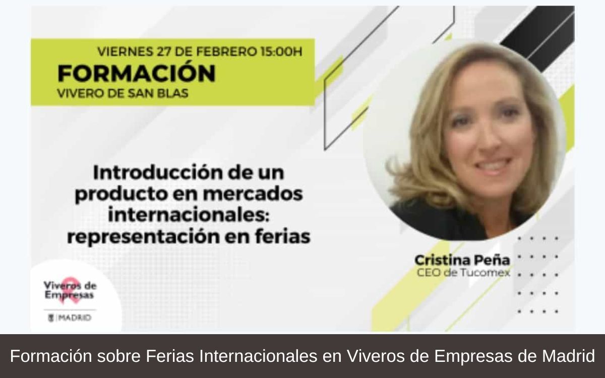 Formación sobre ferias internacionales en Viveros de Empresas de Madrid