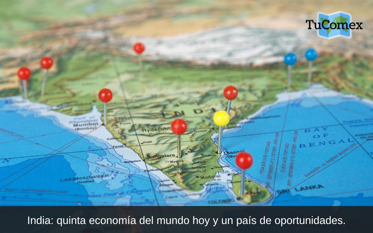 India quinta economía del mundo hoy y un país de oportunidades.