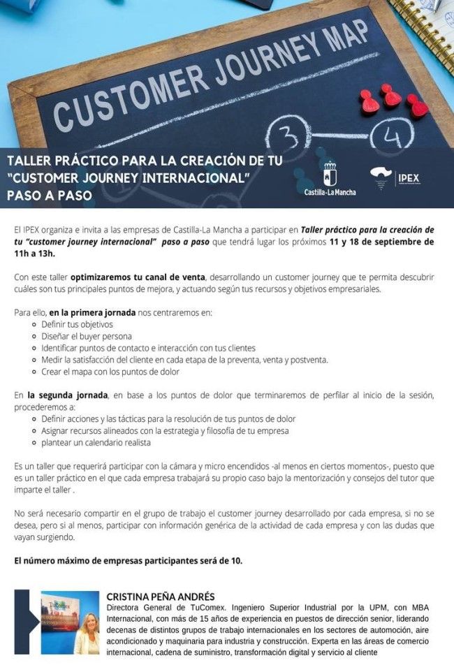 Te enseñamos a crear tu Customer Journey Map con IPEX - Cartel