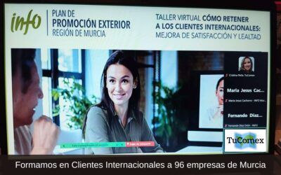 Formamos en Clientes Internacionales a 96 empresas de Murcia