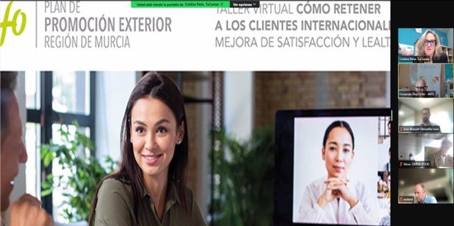Formamos en Clientes Internacionales a 96 empresas de Murcia - Taller Virtual