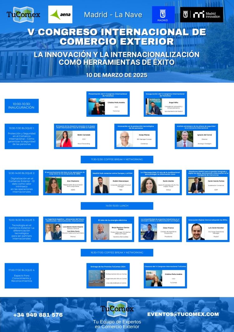 CARTEL PROGRAMA V CONGRESO INTERNACIONAL TUCOMEX