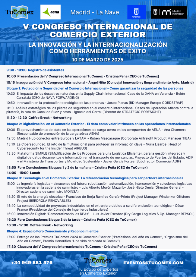 PROGRAMA V CONGRESO INTERNACIONAL TUCOMEX