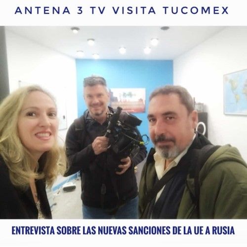 Antena 3 nos visita en las oficinas de TuComex - Visita