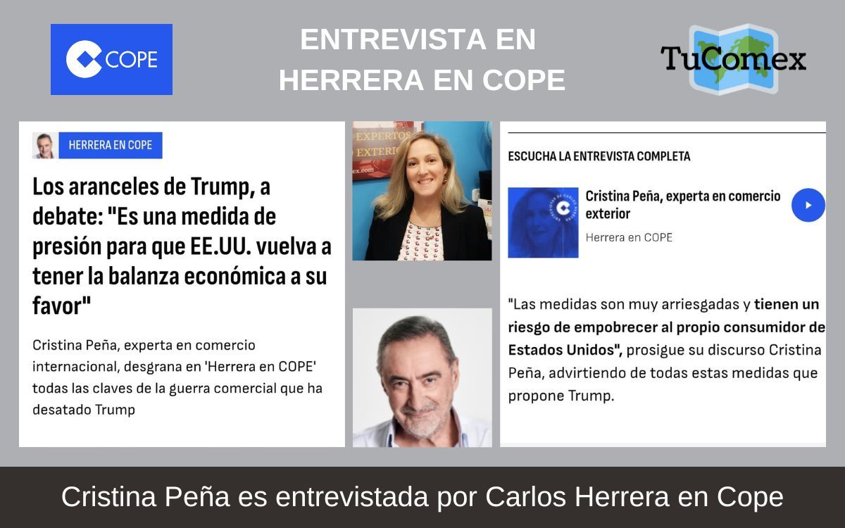 Cristina Peña es entrevistada por Carlos Herrera en Cope