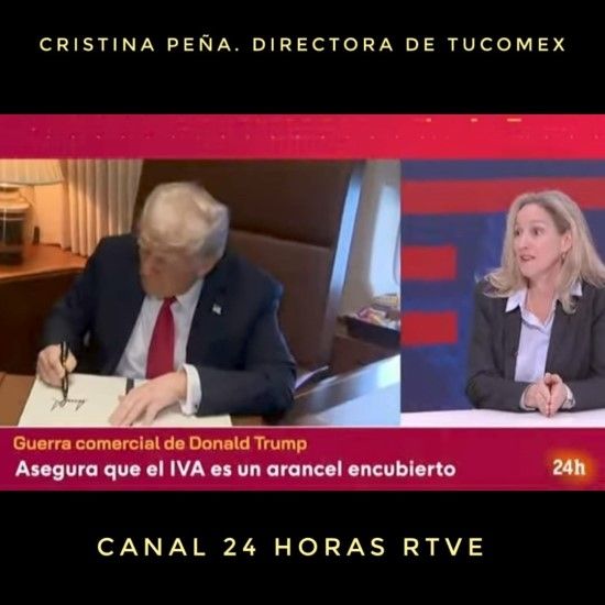 Explicamos las últimas medidas de Trump en el Canal 24 horas - Cristina Peña