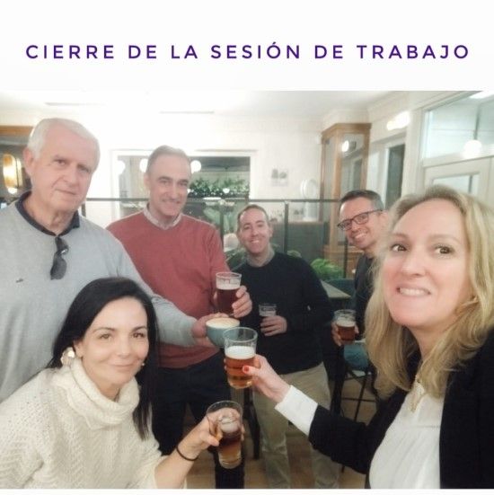 Segunda sesión de trabajo en el Colegio de Ingenieros Industriales - Afterwork
