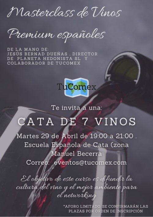 Conoce a los patrocinadores y colaboradores del V Congreso Internacional TuComex - Cata de vinos