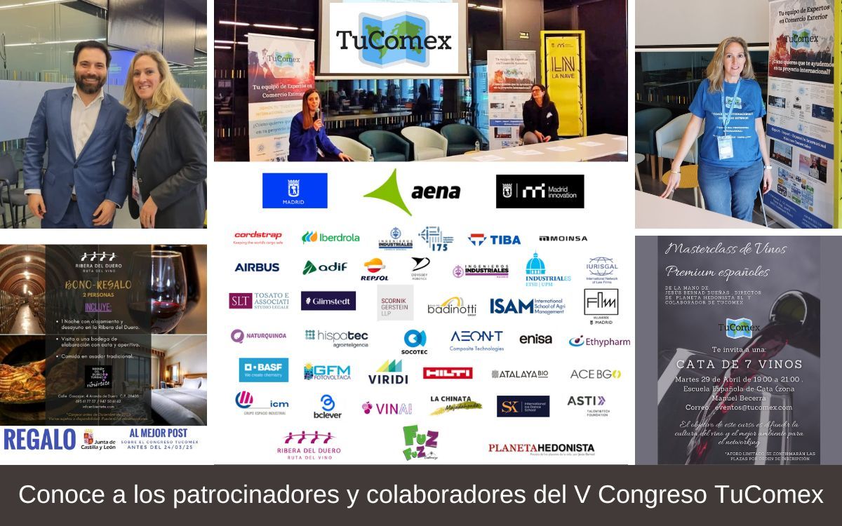 Conoce a los patrocinadores y colaboradores del V Congreso Internacional TuComex