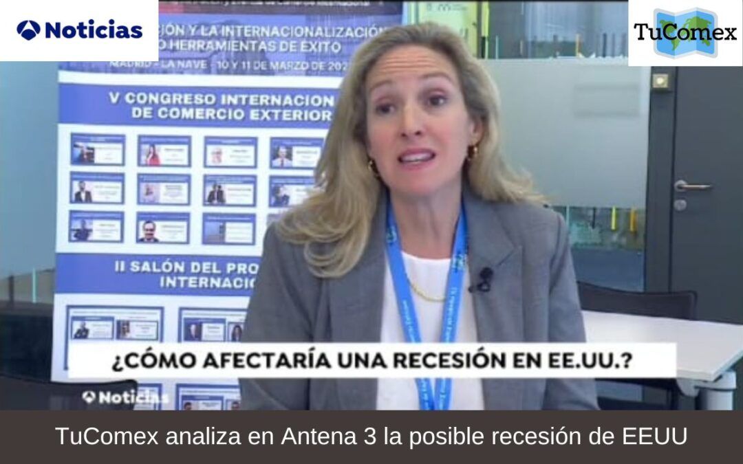 TuComex analiza en Antena 3 la posible recesión de EEUU