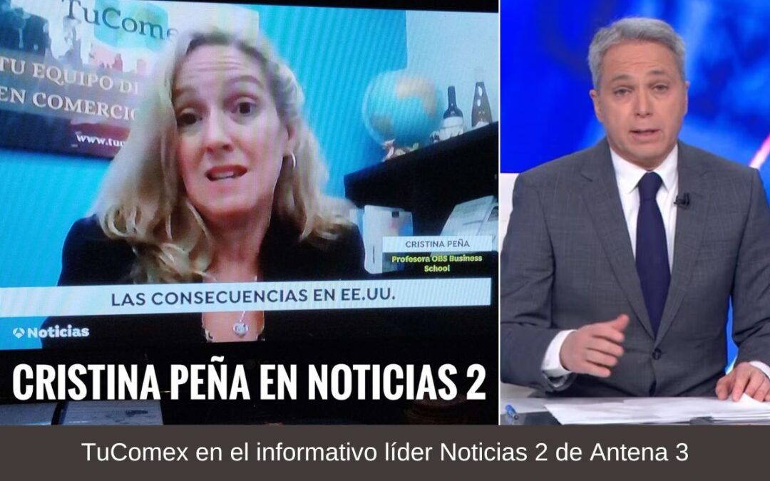 TuComex en el informativo líder Noticias 2 de Antena 3