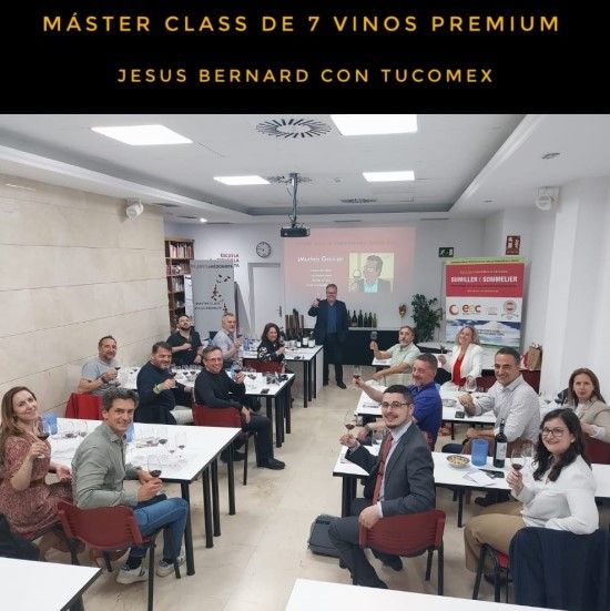 Catamos vinos premium españoles en una master class de la Comunidad TuComex - Master Class