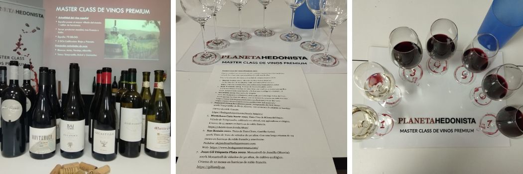 Catamos vinos premium españoles en una master class de la Comunidad TuComex - Vinos