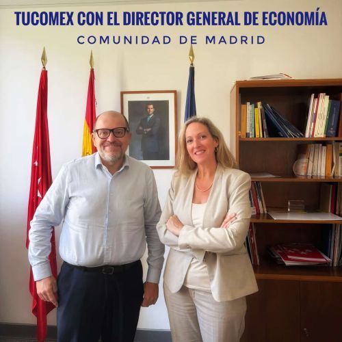 Reunión en la Consejería de Economía de la Comunidad de Madrid - Con el director general