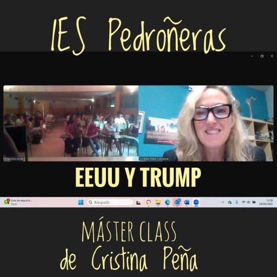 Forum TuComex en el IES Pedroñeras EEUU & Trump - Conferencia