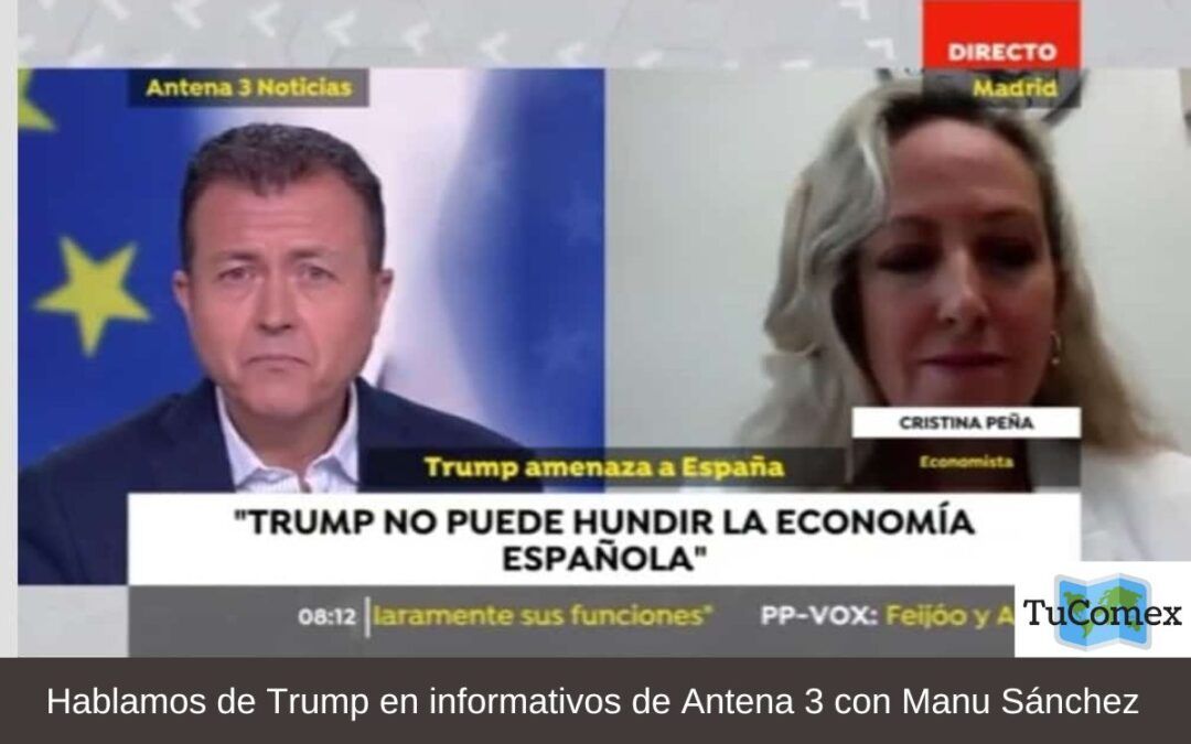 Hablamos de Trump en informativos de Antena 3 con Manu Sánchez