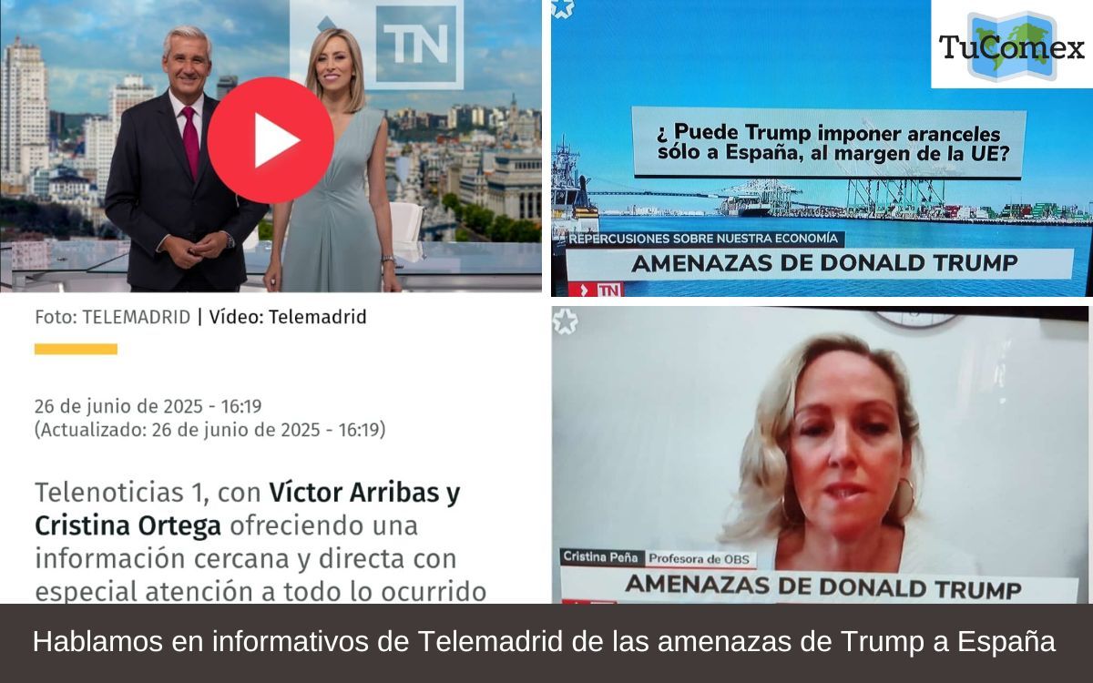 Hablamos en informativos de Telemadrid de las amenazas de Trump a España