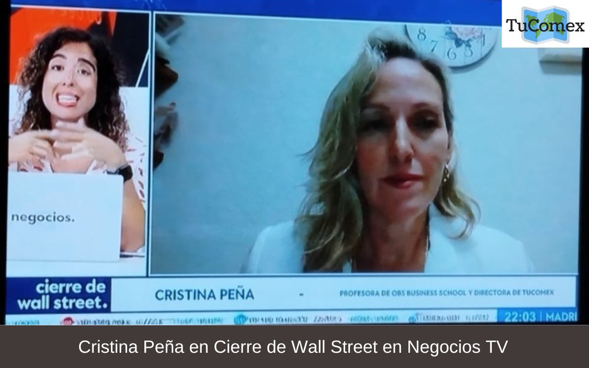 Cristina Peña en Cierre de Wall Street en Negocios TV