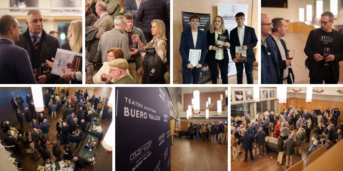 Aforo completo en la presentación del libro «200 años de ingeniería en la provincia de Guadalajara» - Cóctel