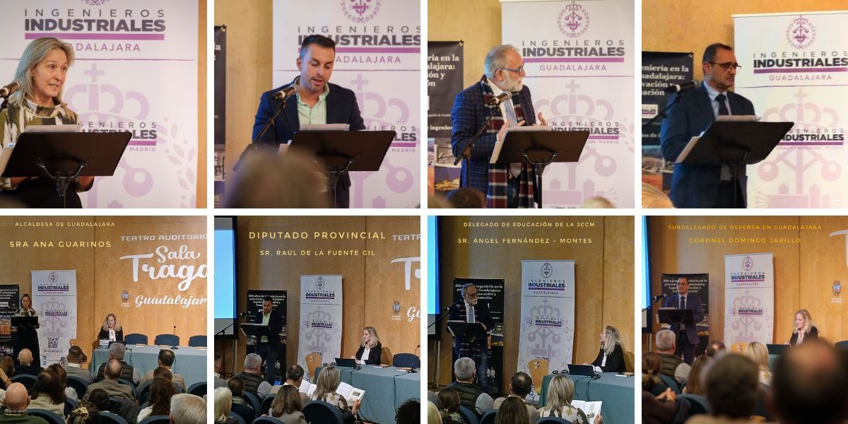 Aforo completo en la presentación del libro «200 años de ingeniería en la provincia de Guadalajara» - Intervenciones institucionales