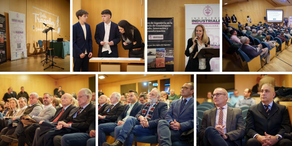 Aforo completo en la presentación del libro «200 años de ingeniería en la provincia de Guadalajara» - Sala Tragaluz