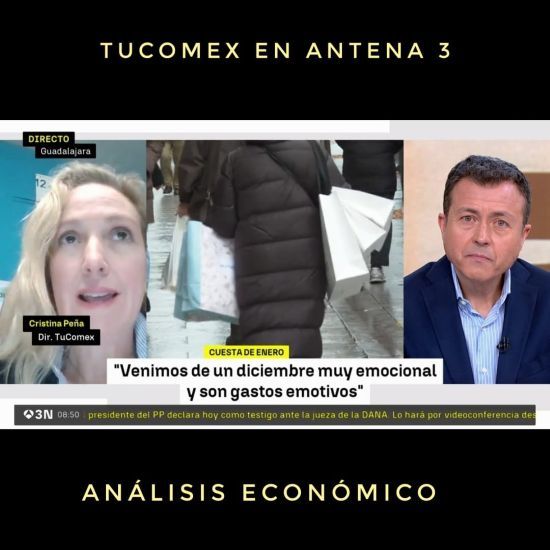 TuComex en el informativo matinal de Antena 3 con Manu Sánchez - Diciembre