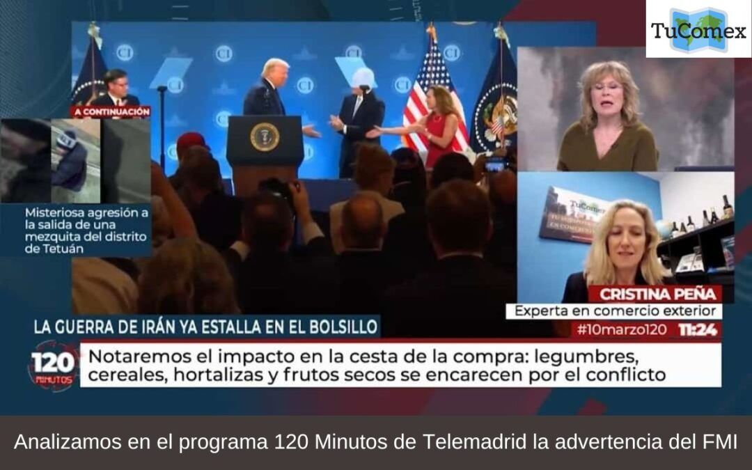 Analizamos en el programa 120 Minutos de Telemadrid la advertencia del FMI