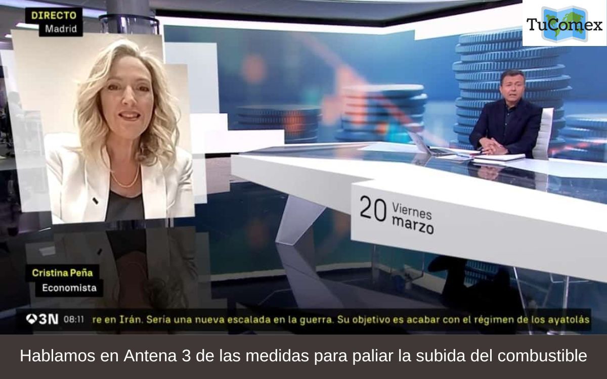 Hablamos en Antena 3 de las medidas para paliar la subida del combustible