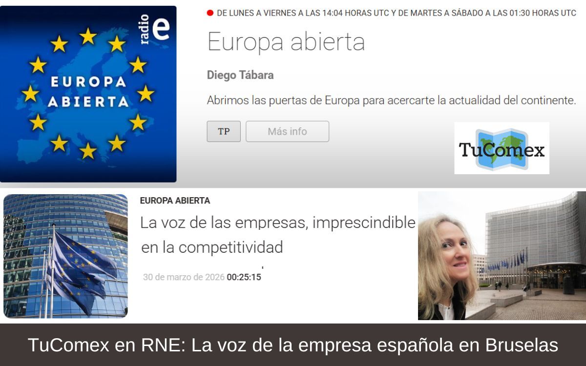 TuComex en RNE La voz de la empresa española en Bruselas